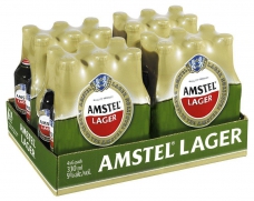 AMSTEL LAGER BOTTLE 330ML (CASE 24)